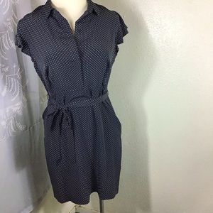 Simply Styled black polka dot dress petite large